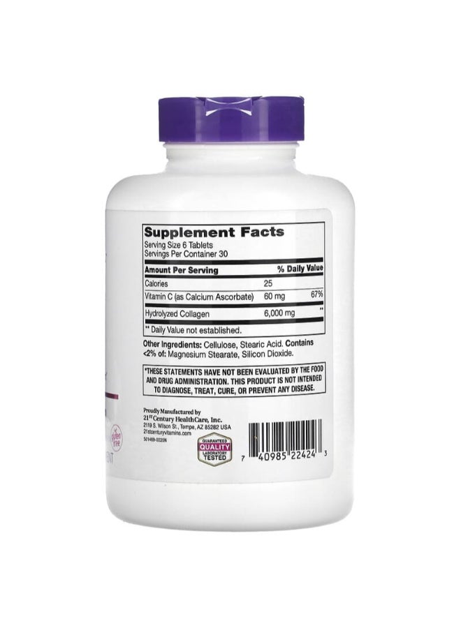 21st Century Super Collagen Plus Vitamin C, 180 Tablets Packaging May Vary - Image 3